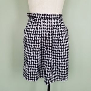 Anthropologie Houndstooth Skirt